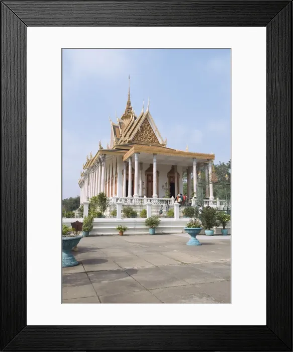 Framed Print : The Silver Pagoda, so named because the floor is lined with silver, The Royal Palace Framed Print : The Silver Pagoda, so named because the floor is lined with silver, The Royal Palace