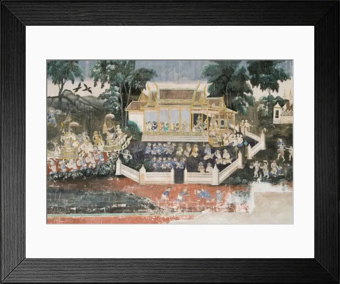 Framed Print : Mural, The Royal Palace, Phnom Penh, Cambodia, Indochina, Southeast Asia, Asia Framed Print : Mural, The Royal Palace, Phnom Penh, Cambodia, Indochina, Southeast Asia, Asia