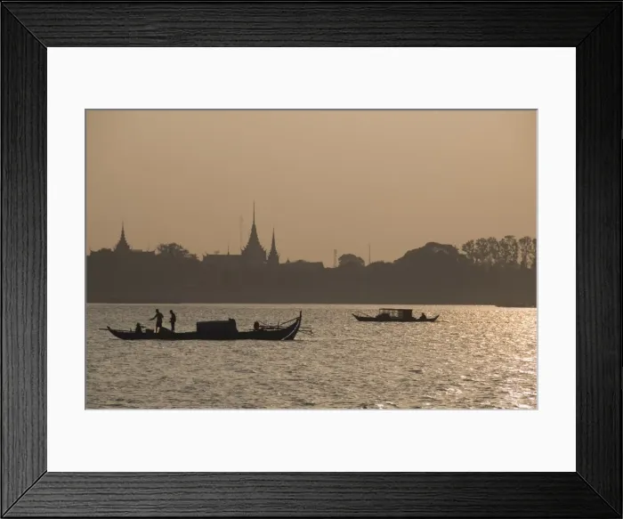 Framed Print : Fishermen on the Mekong River, Phnom Penh, Cambodia, Indochina, Southeast Asia, Asia Framed Print : Fishermen on the Mekong River, Phnom Penh, Cambodia, Indochina, Southeast Asia, Asia