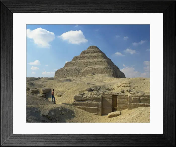 Framed Print : The Step Pyramid of the pharaoh Zoser, at Saqqara (Sakkara), UNESCO World Heritage Site Framed Print : The Step Pyramid of the pharaoh Zoser, at Saqqara (Sakkara), UNESCO World Heritage Site