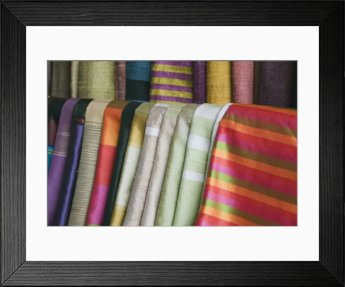 Framed Print : Wonderful Cambodian silk, Phnom Penh, Cambodia, Indochina, Southeast Asia, Asia Framed Print : Wonderful Cambodian silk, Phnom Penh, Cambodia, Indochina, Southeast Asia, Asia