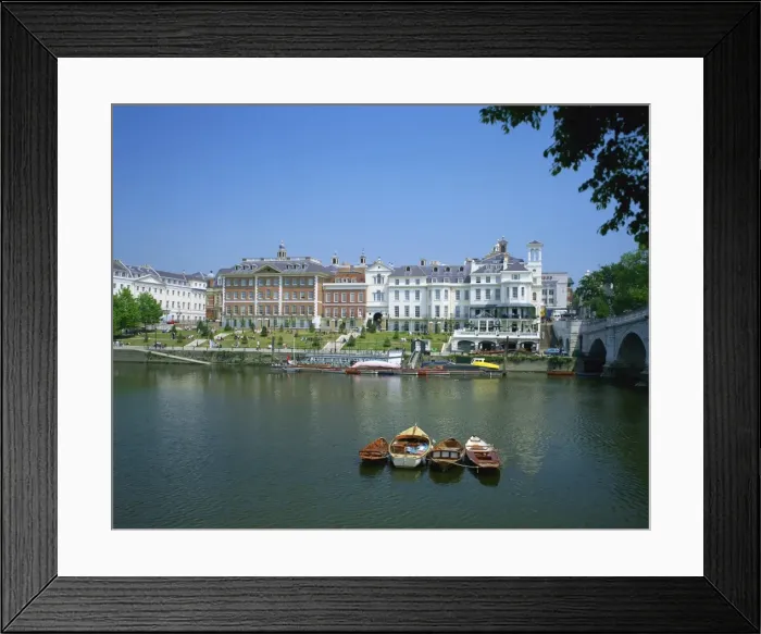 Framed Print : Riverside architecture and the Thames, Richmond, Surrey, England, United Kingdom, Europe Framed Print : Riverside architecture and the Thames, Richmond, Surrey, England, United Kingdom, Europe