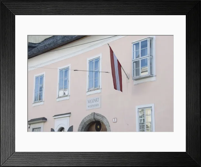 Framed Print : House where Mozart lived, now a museum, Salzburg, Austria, Europe Framed Print : House where Mozart lived, now a museum, Salzburg, Austria, Europe