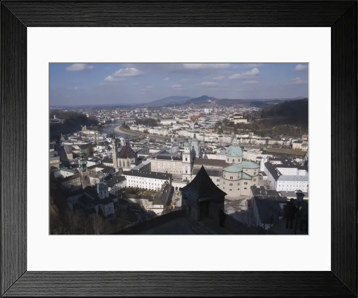 Framed Print : View from the Hohensalzburg Fortress, Salzburg, Austria, Europe Framed Print : View from the Hohensalzburg Fortress, Salzburg, Austria, Europe