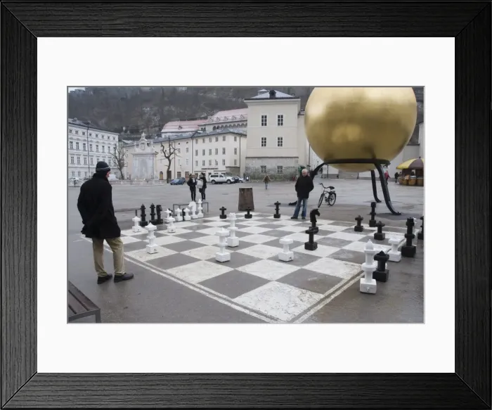 Framed Print : Playing chess, Salzburg, Austria, Europe Framed Print : Playing chess, Salzburg, Austria, Europe