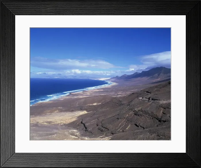 Framed Print : View of Playa de Cofete, Jandia Peninsula, Fuerteventura, Canary Islands Framed Print : View of Playa de Cofete, Jandia Peninsula, Fuerteventura, Canary Islands