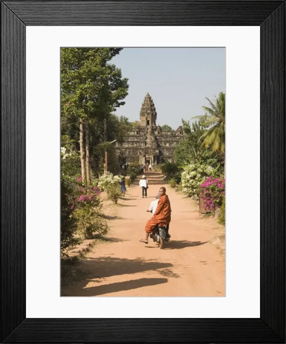 Framed Print : Bakong Temple dating from AD881, Roluos Group, near Angkor, UNESCO World Heritage Site