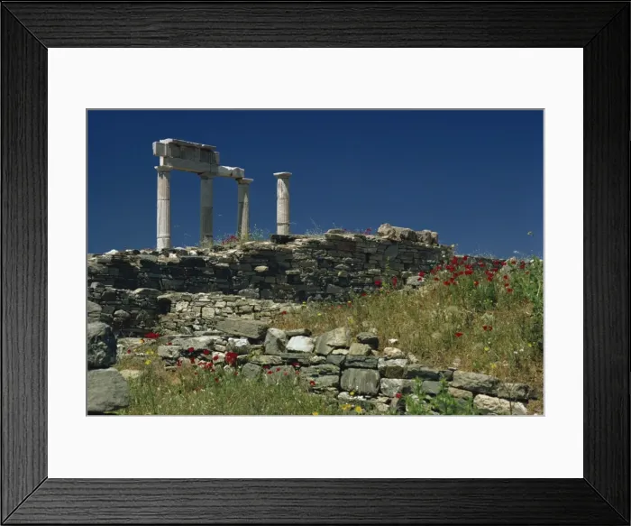 Framed Print : Temple of Apollo, Delos, UNESCO World Heritage Site, Greek Islands, Greece, Europe Framed Print : Temple of Apollo, Delos, UNESCO World Heritage Site, Greek Islands, Greece, Europe