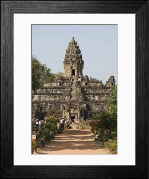 Framed Print : Bakong Temple dating from AD881, Roluos Group, near Angkor, UNESCO World Heritage Site Framed Print : Bakong Temple dating from AD881, Roluos Group, near Angkor, UNESCO World Heritage Site