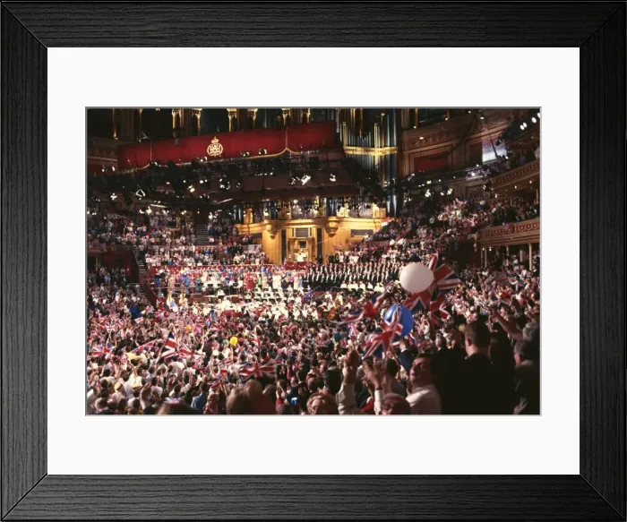 Framed Print : Audience at the Last Night of the Proms in 1992, Royal Albert Hall, Kensington Framed Print : Audience at the Last Night of the Proms in 1992, Royal Albert Hall, Kensington