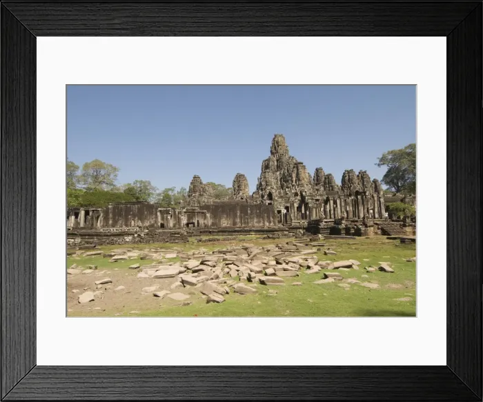 Framed Print : Bayon Temple, Buddhist, Angkor Thom, Angkor, UNESCO World Heritage Site Framed Print : Bayon Temple, Buddhist, Angkor Thom, Angkor, UNESCO World Heritage Site
