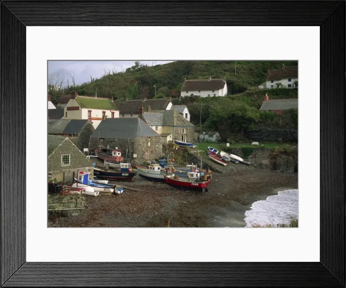 Framed Print : Cadgwith, Cornwall, England, United Kingdom, Europe Framed Print : Cadgwith, Cornwall, England, United Kingdom, Europe