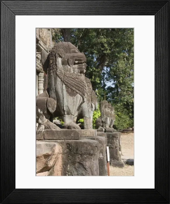 Framed Print : Preah Ko Temple, AD879, Roluos Group, near Angkor, UNESCO World Heritage Site Framed Print : Preah Ko Temple, AD879, Roluos Group, near Angkor, UNESCO World Heritage Site