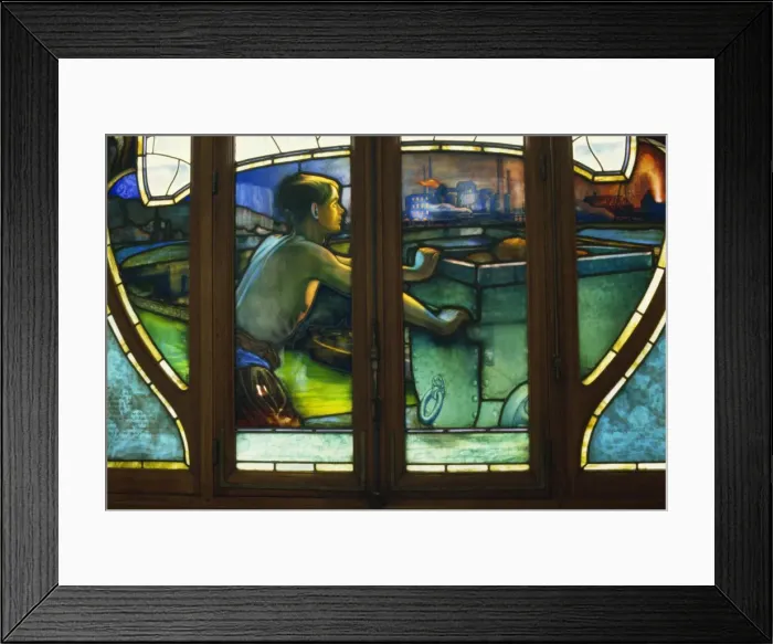 Framed Print : Detail of Art Nouveau stained glass, Chambres de Commerce, Nancy, Lorraine Framed Print : Detail of Art Nouveau stained glass, Chambres de Commerce, Nancy, Lorraine
