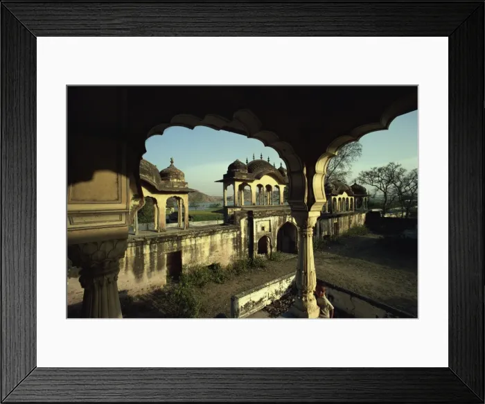 Framed Print : Amber tombs, Rajasthan state, India, Asia Framed Print : Amber tombs, Rajasthan state, India, Asia
