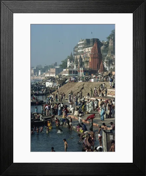 Framed Print : Ghats on the River Ganges, Varanasi, Uttar Pradesh state, India, Asia Framed Print : Ghats on the River Ganges, Varanasi, Uttar Pradesh state, India, Asia