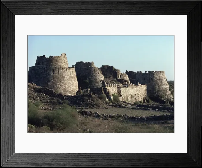 Framed Print : Ramparts, Tughlaqabad, Haryana state, India, Asia