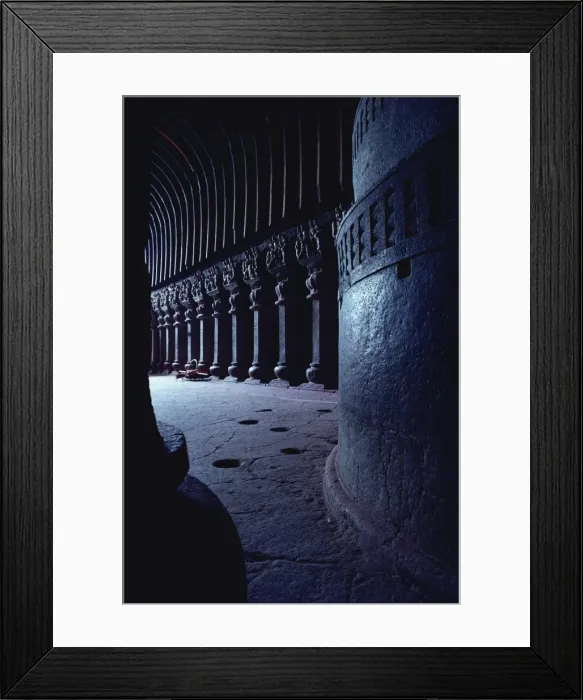 Framed Print : Karla caves, dating from the first century BC, near Mumbai, Maharashtra state Framed Print : Karla caves, dating from the first century BC, near Mumbai, Maharashtra state