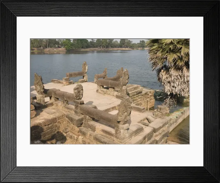Framed Print : Srah Srang, a man-made lake, Angkor Thom, Angkor, UNESCO World Heritage Site Framed Print : Srah Srang, a man-made lake, Angkor Thom, Angkor, UNESCO World Heritage Site