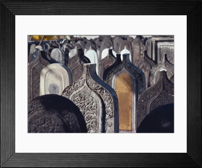 Framed Print : Muslim graves, Maldive Islands, Asia Framed Print : Muslim graves, Maldive Islands, Asia