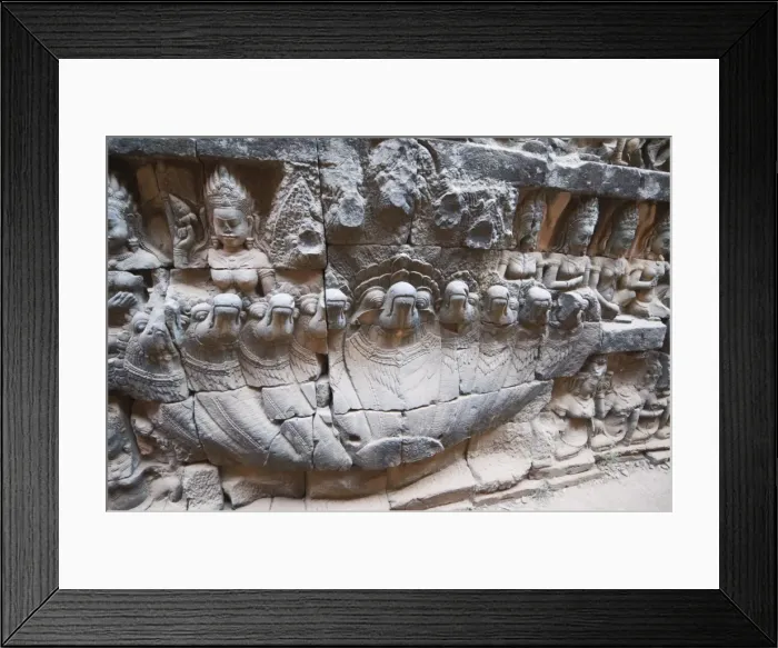 Framed Print : Leper King Terrace, Angkor Thom, Angkor, UNESCO World Heritage Site, Siem Reap Framed Print : Leper King Terrace, Angkor Thom, Angkor, UNESCO World Heritage Site, Siem Reap