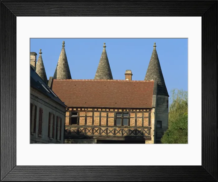 Framed Print : Gatehouse, Longpont village, Picardy, France, Europe Framed Print : Gatehouse, Longpont village, Picardy, France, Europe