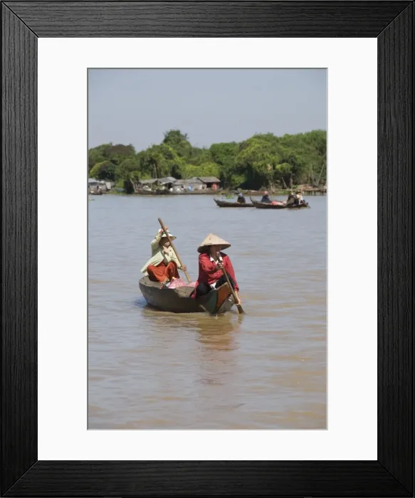Framed Print : Tonle Sap Lake, Vietnamese Boat People, near Siem Reap, Cambodia, Indochina Framed Print : Tonle Sap Lake, Vietnamese Boat People, near Siem Reap, Cambodia, Indochina