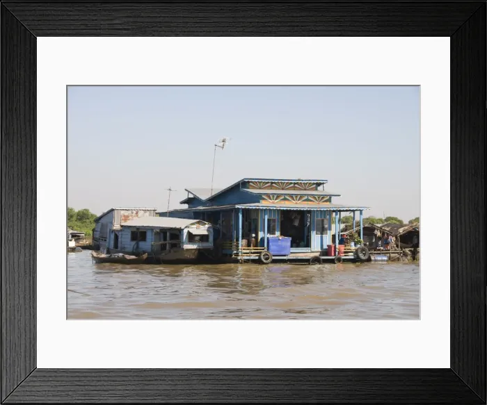 Framed Print : Tonle Sap Lake, Vietnamese Boat People, near Siem Reap, Cambodia, Indochina Framed Print : Tonle Sap Lake, Vietnamese Boat People, near Siem Reap, Cambodia, Indochina