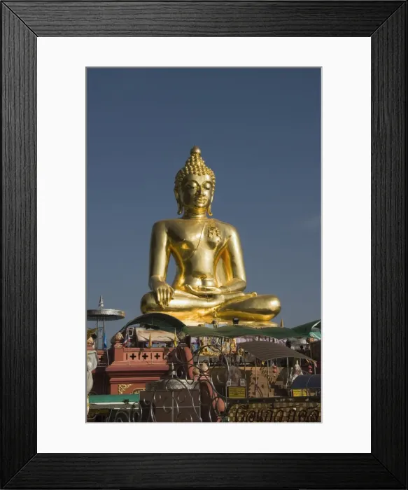 Framed Print : Huge golden Buddha on the banks of the Mekong River at Sop Ruak, Thailand Framed Print : Huge golden Buddha on the banks of the Mekong River at Sop Ruak, Thailand