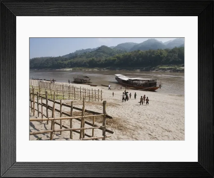 Framed Print : Mekong River near Pakbang, Laos, Indochina, Southeast Asia, Asia Framed Print : Mekong River near Pakbang, Laos, Indochina, Southeast Asia, Asia