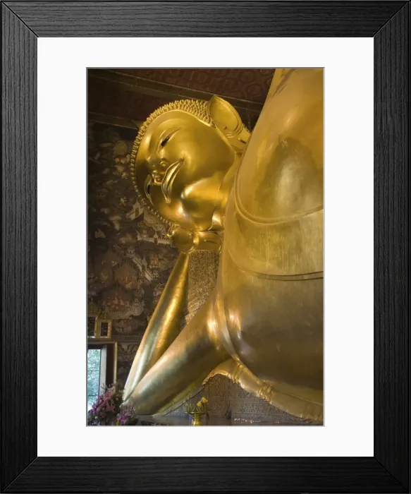 Framed Print : Reclining Buddha statue 150 feet long, Wat Pho (Wat Phra Chetuphon), Bangkok Framed Print : Reclining Buddha statue 150 feet long, Wat Pho (Wat Phra Chetuphon), Bangkok