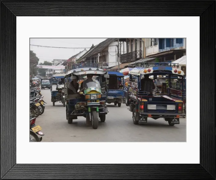Framed Print : Street scene, Luang Prabang, Laos, Indochina, Southeast Asia, Asia Framed Print : Street scene, Luang Prabang, Laos, Indochina, Southeast Asia, Asia