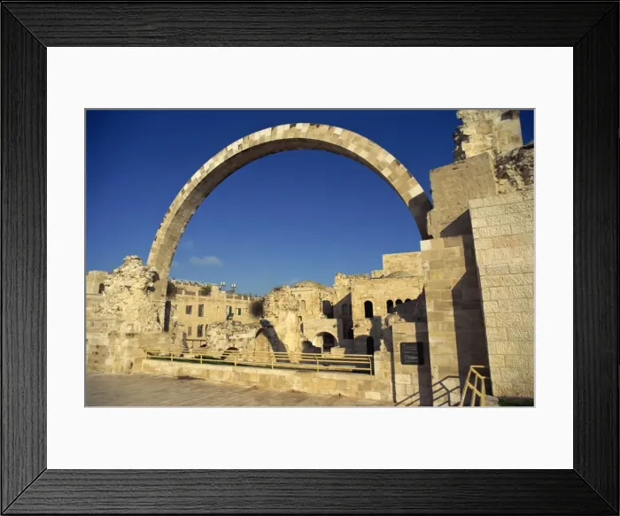 Framed Print : Arch of the Hurva Synagogue in the Jewish Quarter of the Old City of Jerusalem Framed Print : Arch of the Hurva Synagogue in the Jewish Quarter of the Old City of Jerusalem