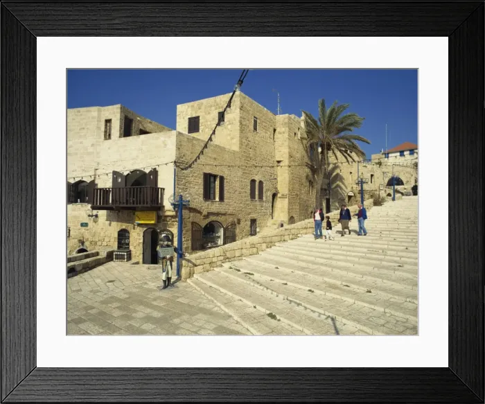 Framed Print : Street scene, Old Jaffa, Jaffa, Israel, Middle East Framed Print : Street scene, Old Jaffa, Jaffa, Israel, Middle East