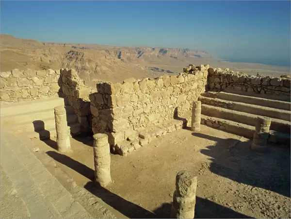 The synagogue, Masada, UNESCO World Heritage Site, Israel, Middle East
