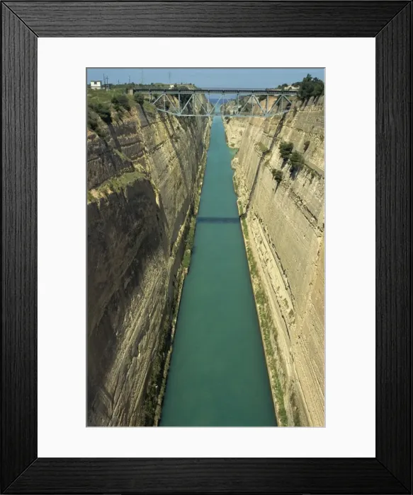 Framed Print : The Corinth Canal, Peloponnese, Greece, Europe Framed Print : The Corinth Canal, Peloponnese, Greece, Europe