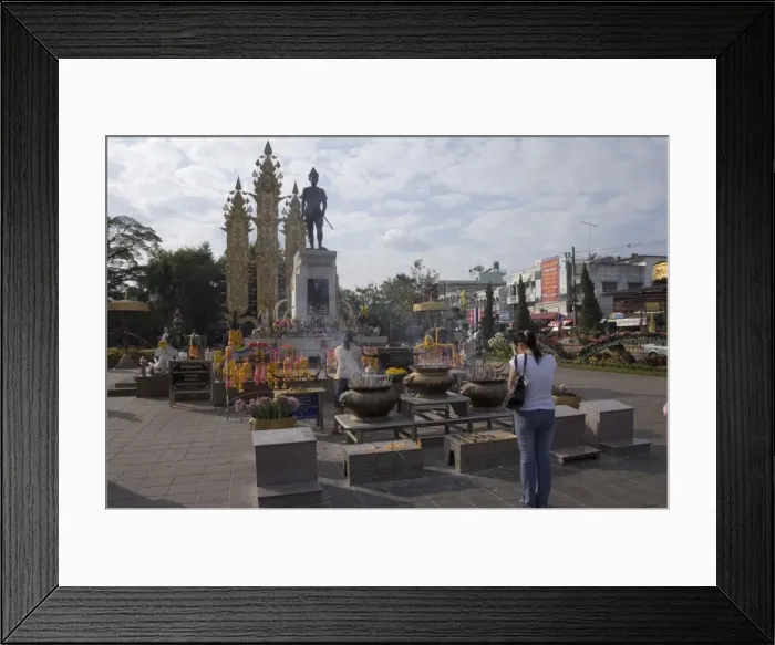 Framed Print : Memorial at entrance to Chiang Rai, Thailand, Southeast Asia, Asia Framed Print : Memorial at entrance to Chiang Rai, Thailand, Southeast Asia, Asia