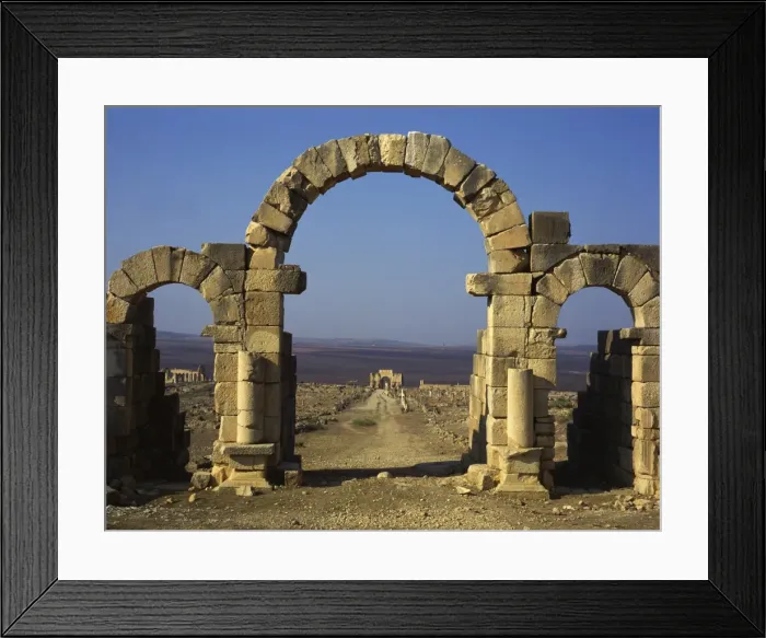 Framed Print : Tangier Gate, Volubilis, UNESCO World Heritage Site, Morocco, North Africa, Africa Framed Print : Tangier Gate, Volubilis, UNESCO World Heritage Site, Morocco, North Africa, Africa