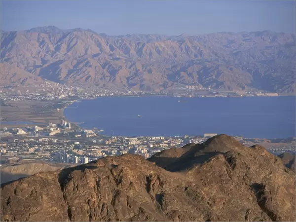 View over Gulf of Eilat, Eilat, Israel, Middle East