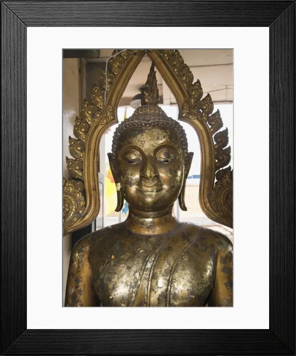 Framed Print : Buddha at Sukhothai Traimit temple, Bangkok, Thailand, Southeast Asia, Asia Framed Print : Buddha at Sukhothai Traimit temple, Bangkok, Thailand, Southeast Asia, Asia