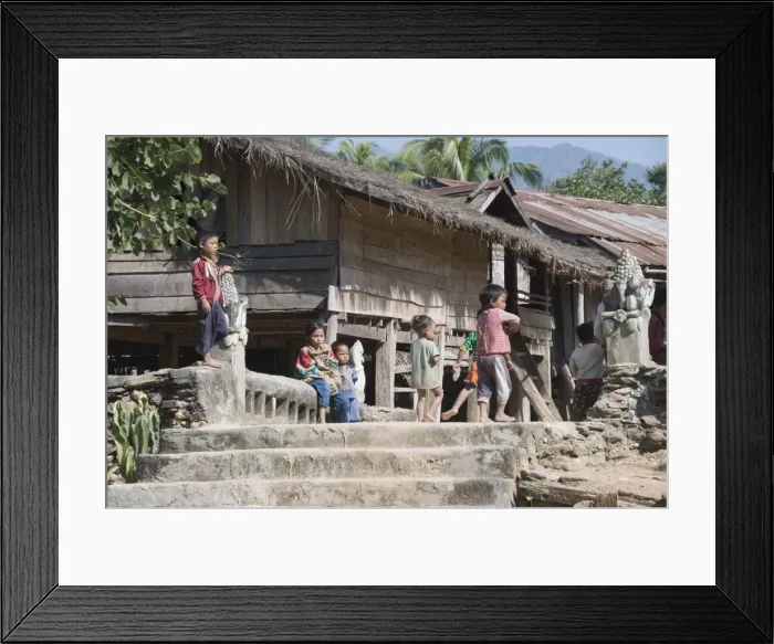 Framed Print : Had Tur, a Lao Lua village, near Pakbang, North Laos, Indochina, Southeast Asia, Asia Framed Print : Had Tur, a Lao Lua village, near Pakbang, North Laos, Indochina, Southeast Asia, Asia
