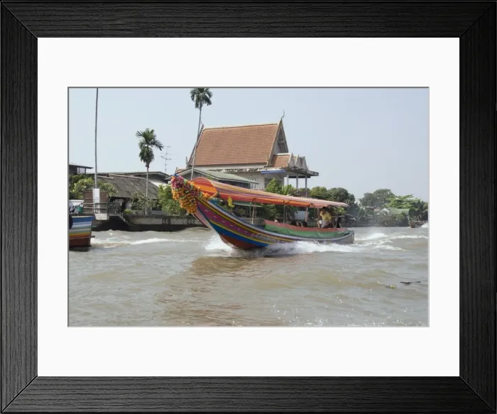 Framed Print : Boats on the Chao Phraya River, Bangkok, Thailand, Southeast Asia, Asia Framed Print : Boats on the Chao Phraya River, Bangkok, Thailand, Southeast Asia, Asia