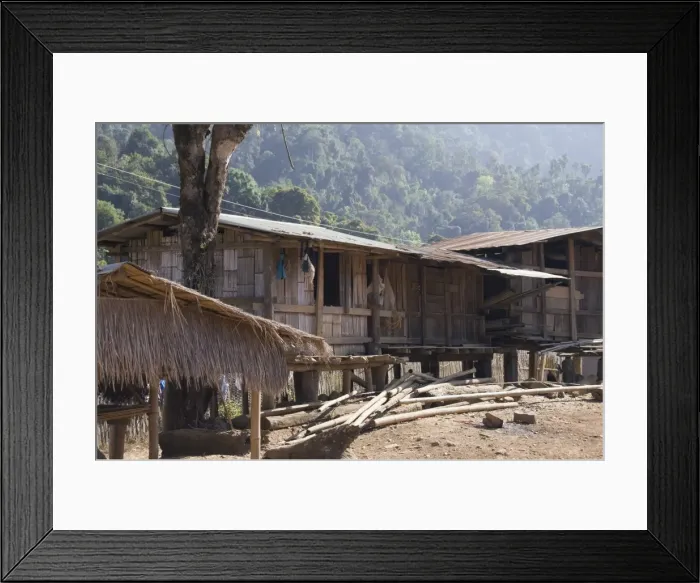 Framed Print : Hmong hill village, Golden Triangle, Thailand, Southeast Asia, Asia Framed Print : Hmong hill village, Golden Triangle, Thailand, Southeast Asia, Asia