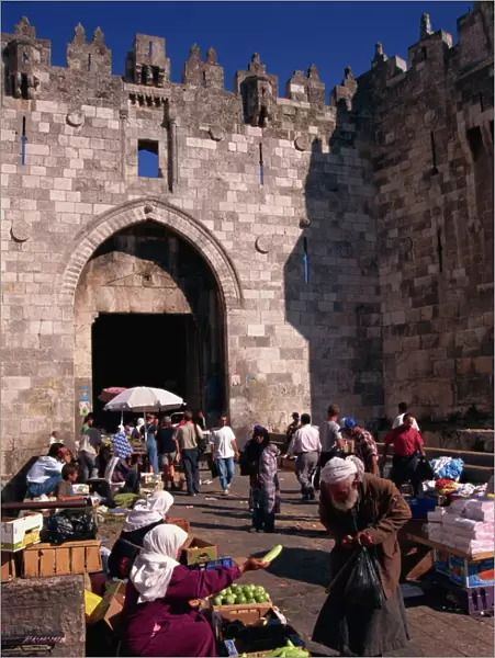 Daily market, Nablus Gate, Old City, Jerusalem, Israel, Middle East