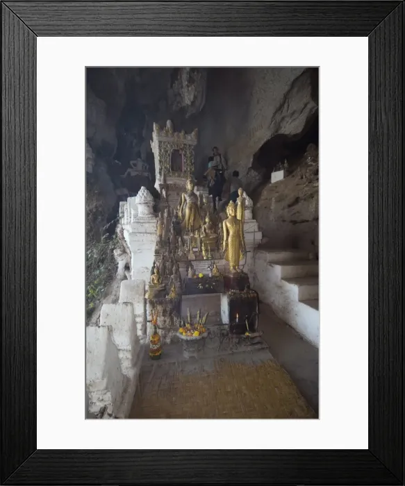 Framed Print : Pak Ou Caves, Mekong River, near Luang Prabang, Laos, Indochina, Southeast Asia, Asia Framed Print : Pak Ou Caves, Mekong River, near Luang Prabang, Laos, Indochina, Southeast Asia, Asia
