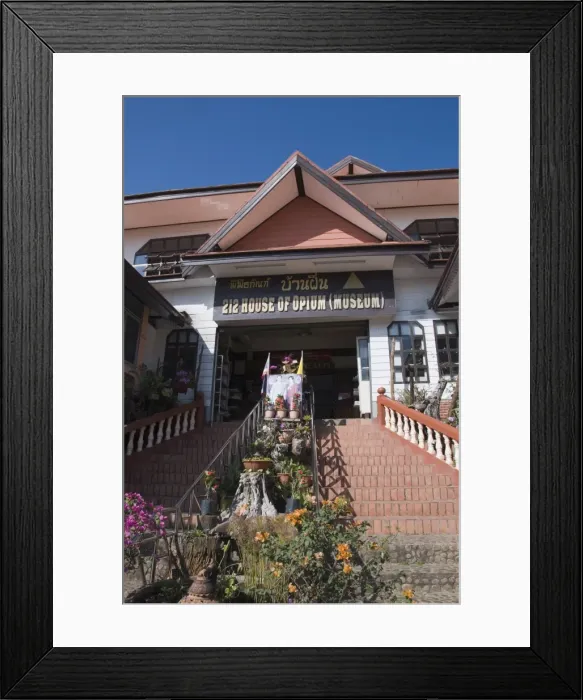 Framed Print : Opium Museum at Sop Ruak, Golden Triangle, Thailand, Southeast Asia, Asia Framed Print : Opium Museum at Sop Ruak, Golden Triangle, Thailand, Southeast Asia, Asia