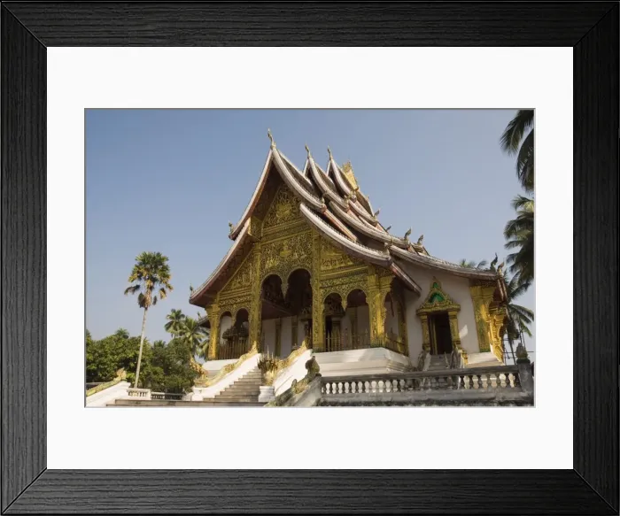 Framed Print : New Pavilion to house the Prabang standing Buddha statue, Royal Palace Framed Print : New Pavilion to house the Prabang standing Buddha statue, Royal Palace