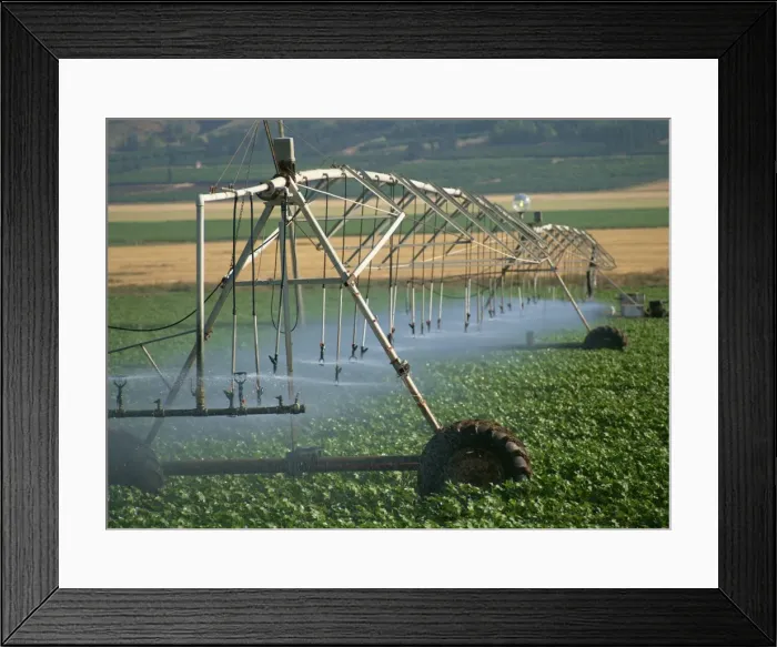Framed Print : Automated irrigation system, Galilee, Israel, Middle East Framed Print : Automated irrigation system, Galilee, Israel, Middle East