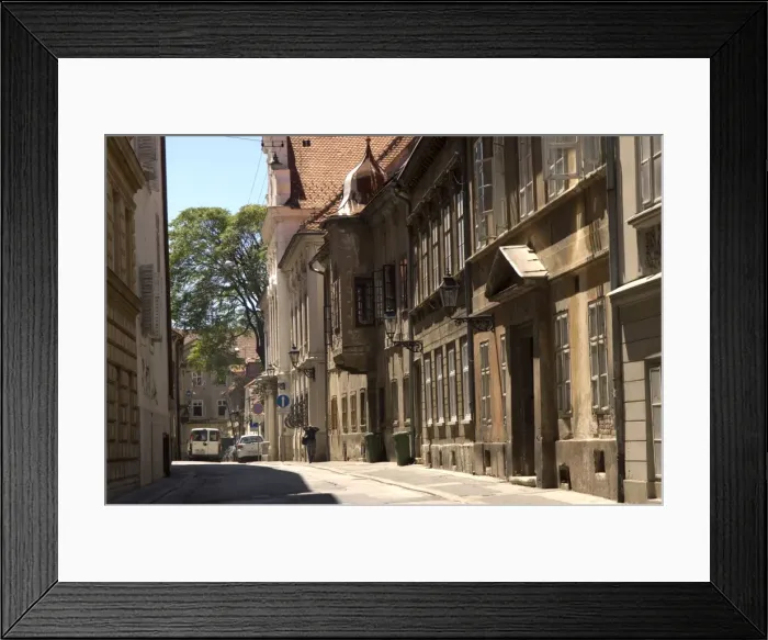 Framed Print : Street scene, Gorni Grad (Upper Town), Zagreb, Croatia, Europe Framed Print : Street scene, Gorni Grad (Upper Town), Zagreb, Croatia, Europe