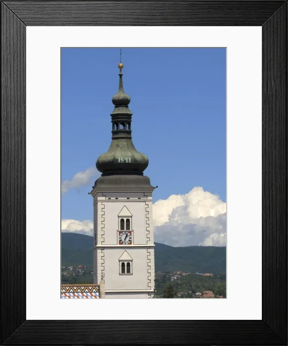 Framed Print : Spire of The Church of St. Mark, Gorni Grad (Upper Town), Zagreb, Croatia, Europe Framed Print : Spire of The Church of St. Mark, Gorni Grad (Upper Town), Zagreb, Croatia, Europe